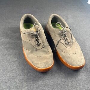 Nike Lunar Control Golf Shoes Suede Wingtip Brown Green Men US 9.5